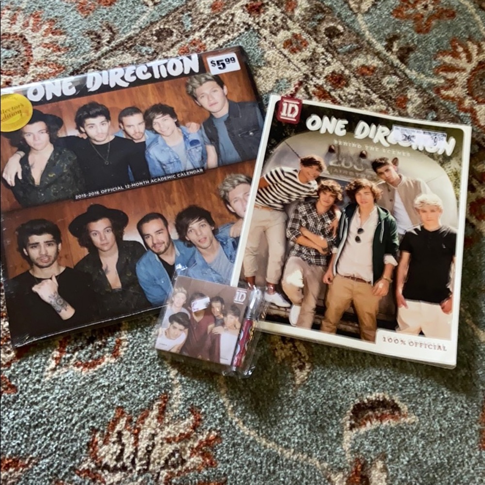 1D -One Direction Bundle-book-calendar notepad NWT